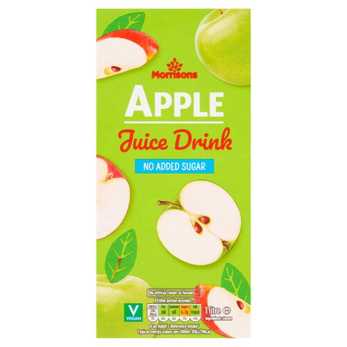 Morrisons No Added Sugar Apple Juice Drink 