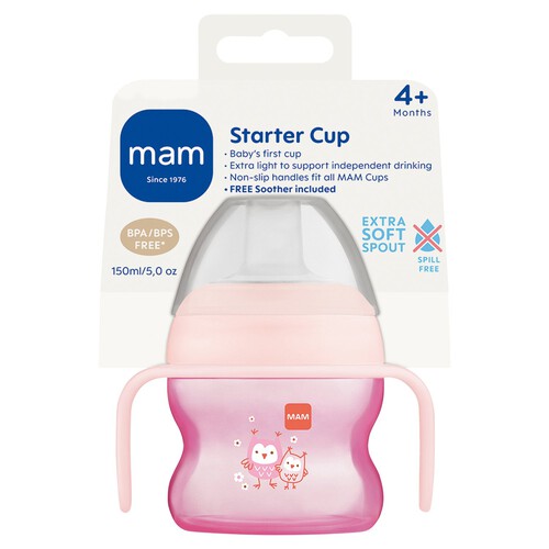  MAM Starter Cup With Soother 4M+