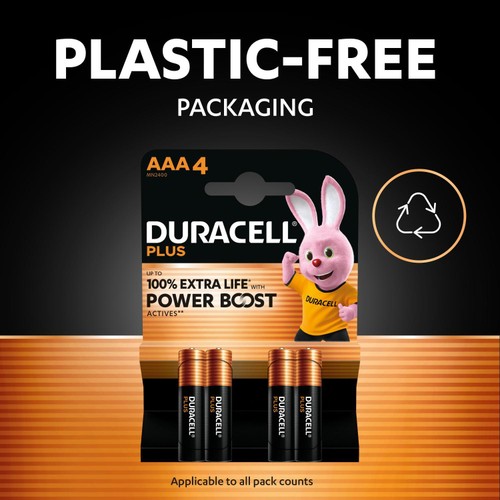 Duracell Plus PBA AAA Batteries 