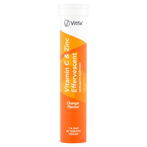 Vitfix Vitamin C & Zinc Effervescent Orange