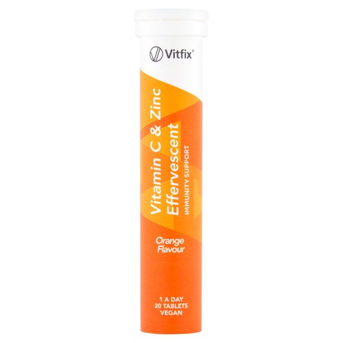 Vitfix Vitamin C & Zinc Effervescent Orange 