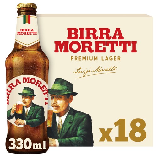 Birra Moretti Lager Beer Bottles