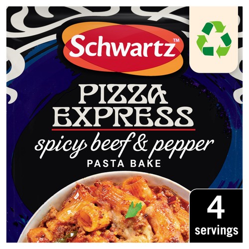 Schwartz spicy beef and pepper pasta bake