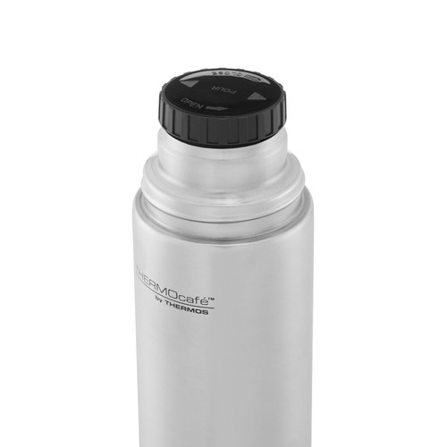 Thermocafe Stainless Steel Flask Gun Metal
