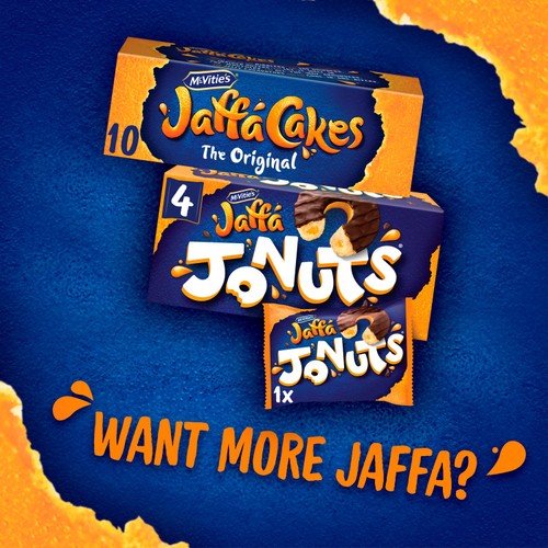 McVitie's Jaffa Cakes Original Jaffa Jonuts Biscuits 4 Pack Multipack 