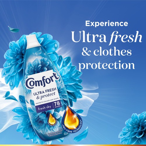 Comfort Ultra Fresh & Protect Fabric Conditioner Fresh Sky 78 Washes