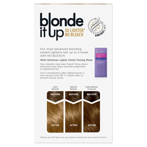 Clairol Blonde It Up Permanent Hair Dye Platinum Blonde