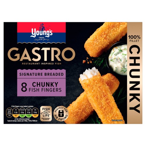 Youngs Young's Gastro Signature Breaded 8 Chunky Fish Fingers