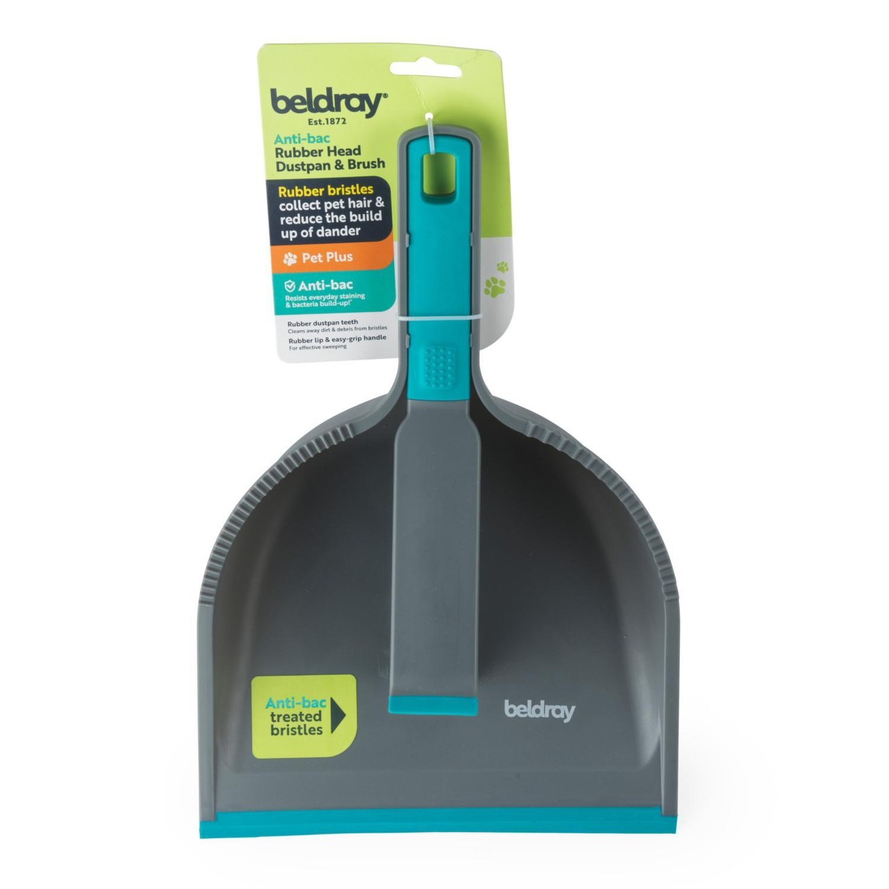 Beldray Pet Plus Rubber Head Dustpan & Brush