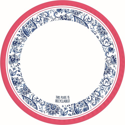 Nutmeg Home Paisley Plates