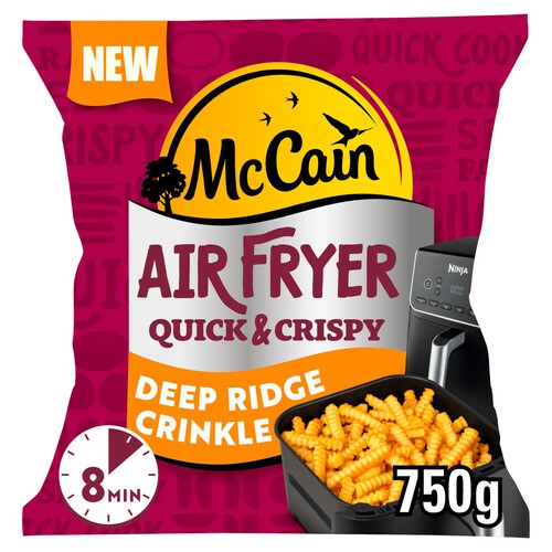 McCain Air Fryer Fries Deep Ridge Crinkle Cut Fries 