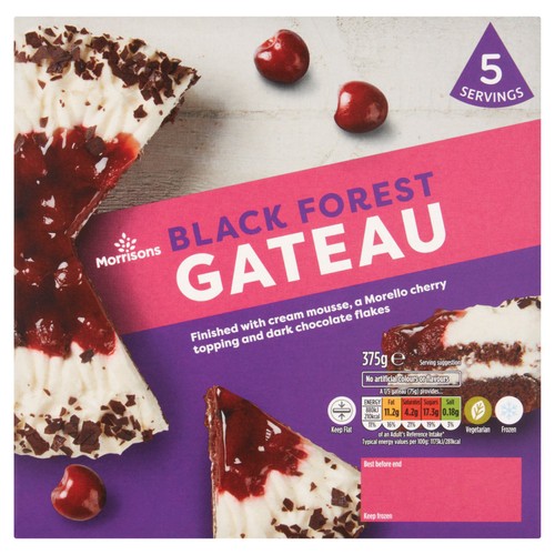 Morrisons black forest gateau