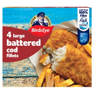 Birds Eye 4 Large Cod Fillets Battered | Morrisons