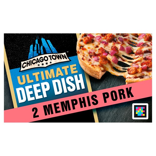 Chicago Town 2 Deep Dish Ultimate BBQ Pork Mini Pizzas