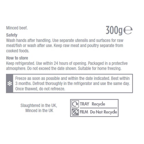 Morrisons British 15% Beef Mince 300g
