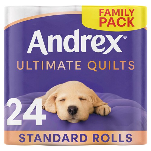 Andrex Ultimate Quilts Toilet Tissue 24 Rolls