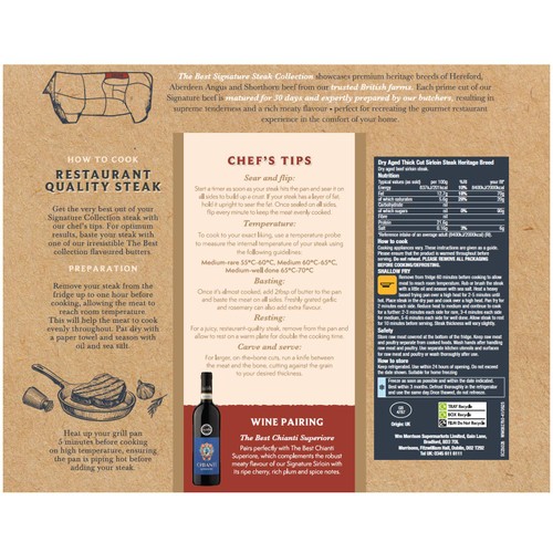 Morrisons British The Best Signature Collection Dry Aged Sirloin Steak 350g