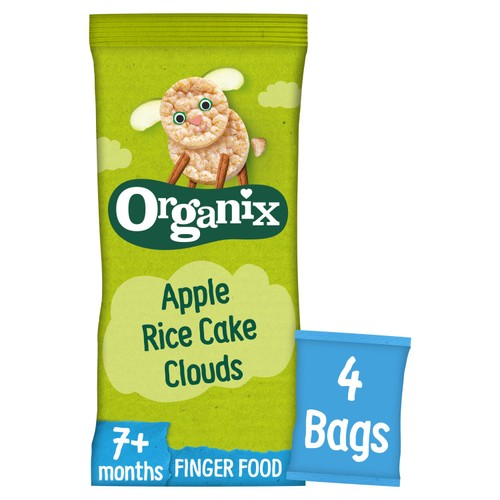 Organix Apple Rice Cake Clouds Multipack 4X18G
