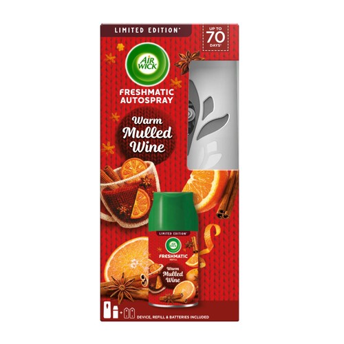 Air Wick Freshmatic Autospray Kit Warm Mulled Wine