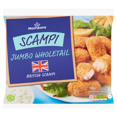 Morrisons Jumbo Wholetail Scampi 