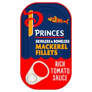 Princes Jack Mackerel Fillets in Tomato Sauce 125g