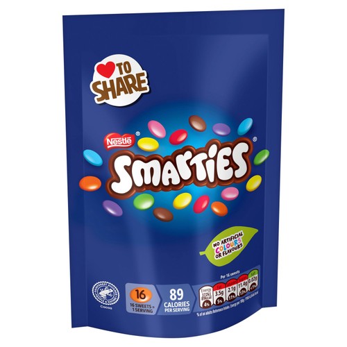 Smarties Milk Chocolate Sharing Bag 