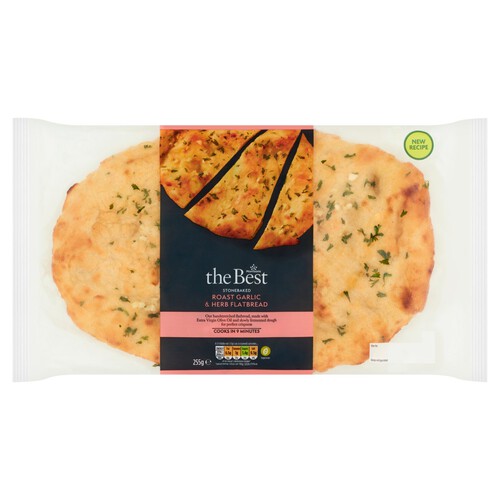 Morrisons The Best Roast Garlic & Herb Flatbread 