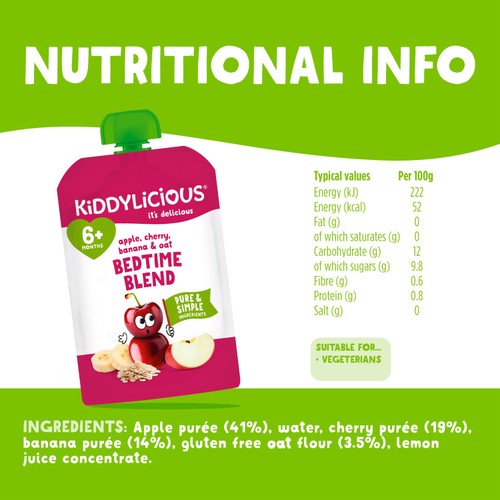 Kiddylicious Cherry Oat  100g