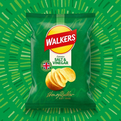 Walkers Crisps Salt & Vinegar 150g