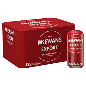 McEwan's Export Original Scottish Export Ale Beer Cans