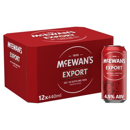 McEwan's Export Original Scottish Export Ale Beer Cans