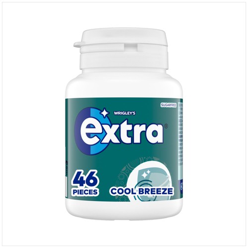 Wrigley's Extra Cool Breeze Sugar Free Chewing Gum 46 pieces