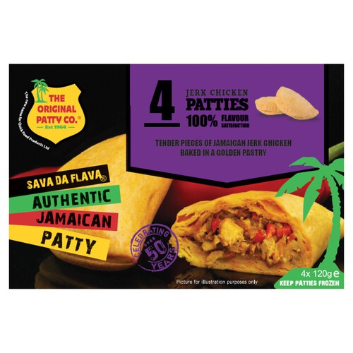 The Original Patty Co. Jerk Chicken Jamaican Patties 