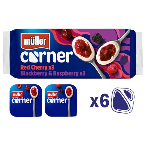 Muller Corner Mixed Red Fruits Yogurts 