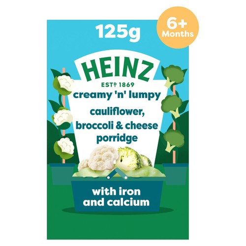 Heinz Cauliflower Broccoli & Cheese Multigrain Porridge 6+ Months 125g