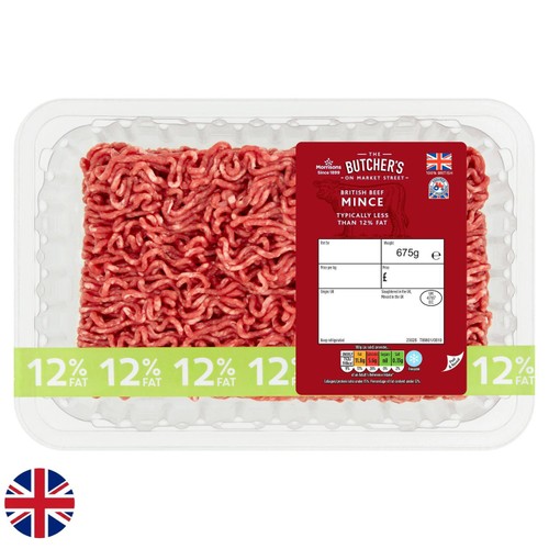 Morrisons British Beef 12% Fat 675g