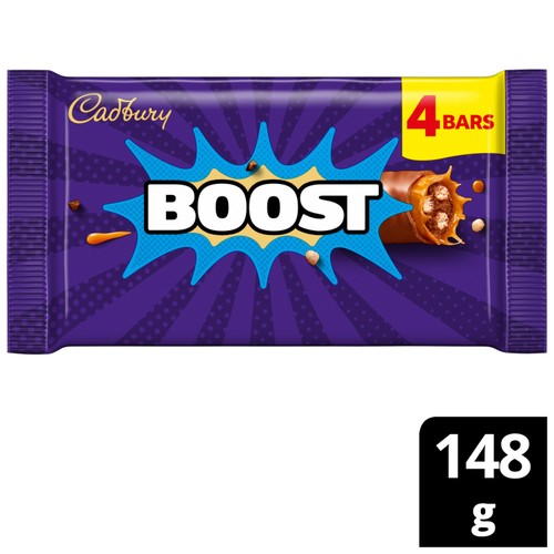 Cadbury Boost Chocolate Bar 4 Pack Multipack