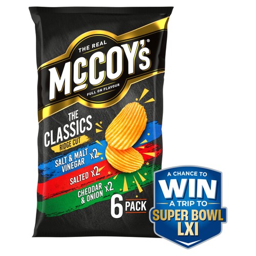 McCoy's Classic Variety Multipack Crisps 6 Pack