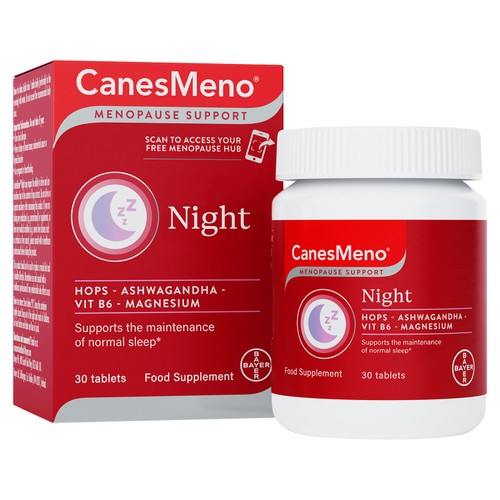 CanesMeno Menopause Support Night Food Supplement 30 Tablets