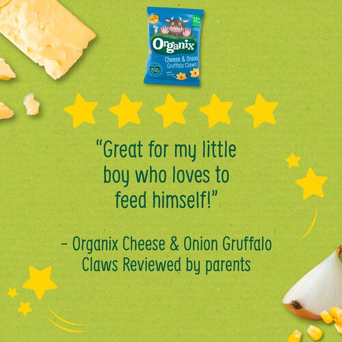 Organix Cheese & Onion Gruffalo Claws 12+ Months