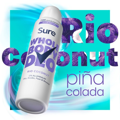 Sure Women Rio Coconut 72H Whole Body Deodorant   150ml
