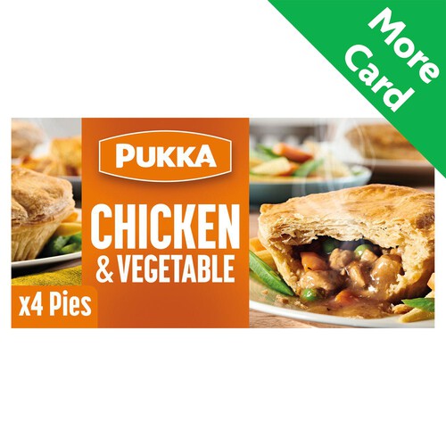 Pukka 4 Chicken & Vegetable Pies 