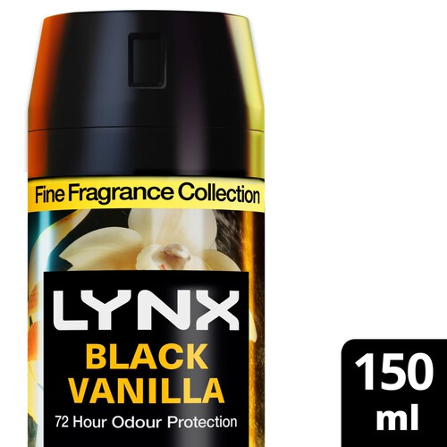 Lynx Fine Fragrance Collection Deodorant Bodyspray Black Vanilla 