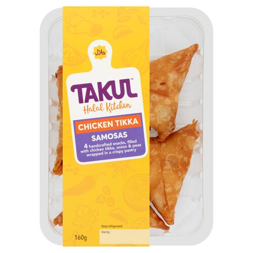 Takul Halal Kitchen 4 Chicken Tikka Samosas 