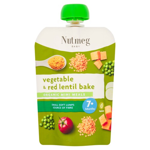 Nutmeg Vegetable & Red Lentil Bake Baby Food 7M+ 