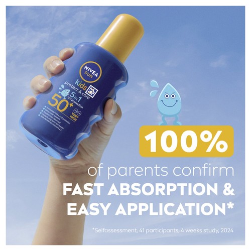 NIVEA SUN Kids Protect & Care Coloured Sun Cream Spray SPF50+