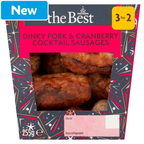 Morrisons The Best Pork & Cranberry Dinky Sausages - Morrisons