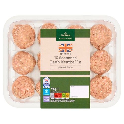 Morrisons Seasoned Lamb Meatballs 336g