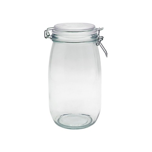 Nutmeg glass clip top jar