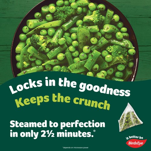 Birds Eye Steamfresh 2 Green Medley Steam Bags 300g
